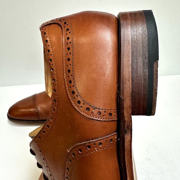 EXCELLENT Meermin Oxford Tan Antique Calf Goodyear welt 101513 UK 9.5 US 10.5 D main image 10